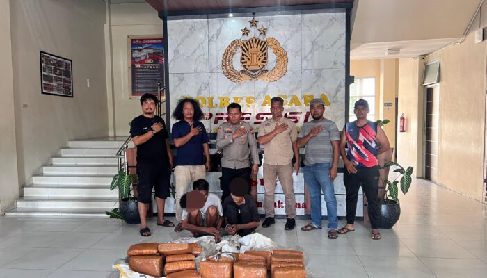 Sat Intelkam Polres Aceh Tenggara Ciduk Dua Kurir Ganja Seberat 50,7 Kg