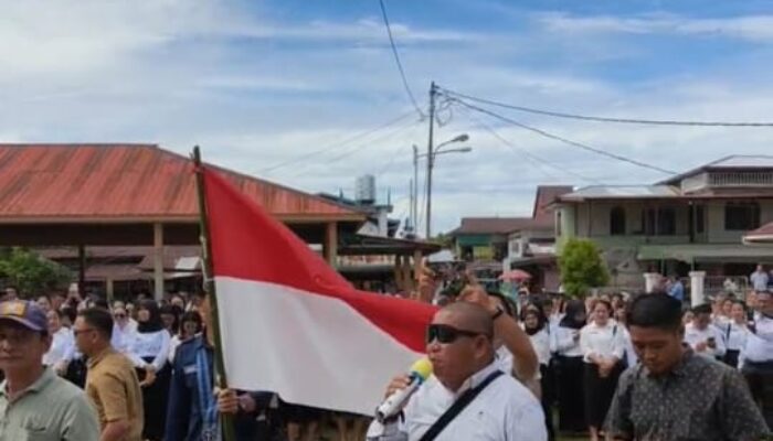 Pelantikan PPPK PW Di Kepulauan Batu Nisel Diwarnai Aksi Damai Desak Penutupan PT Gruti dan PT Teluk Nauli