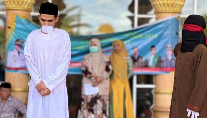 10 Orang Pelanggar Syariat Islam di Aceh Selatan Dihukum Cambuk 8 Sampai 175 Kali