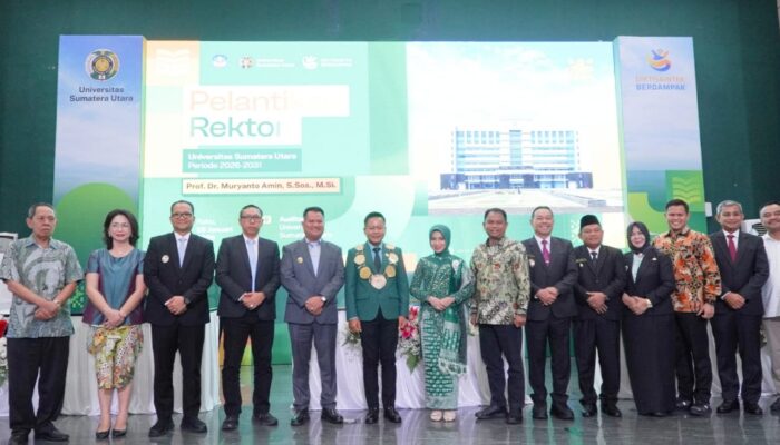 Wabup Langkat Hadiri Pelantikan Rektor USU 