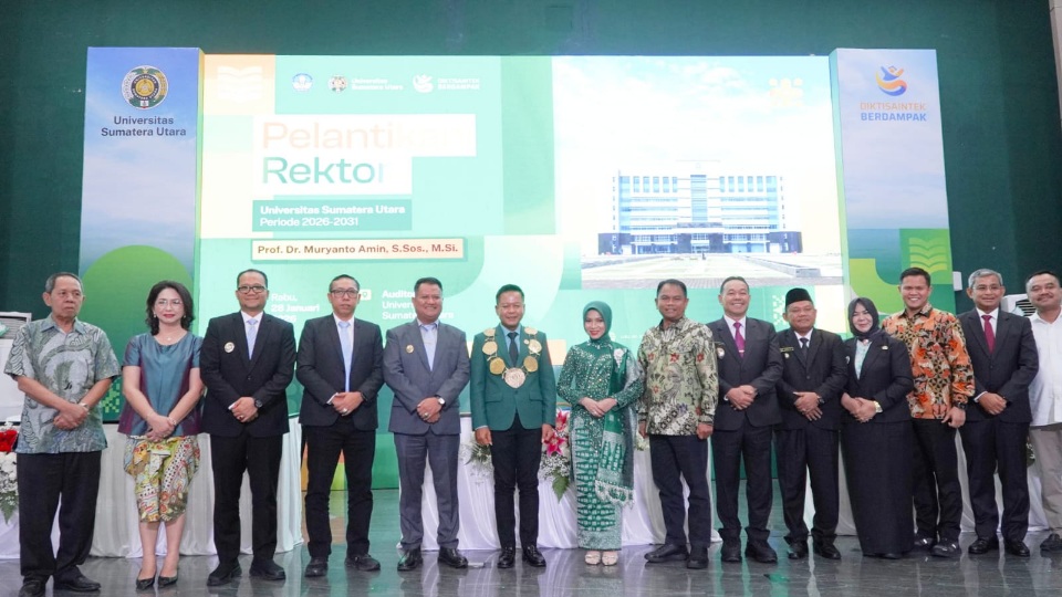 Wabup Langkat Hadiri Pelantikan Rektor USU 
