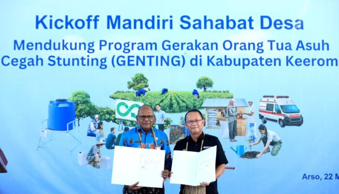 Melalui Mandiri Sahabat Desa, Bank Mandiri Perluas Akses Gizi dan Air Bersih guna Mendukung Penurunan Stunting