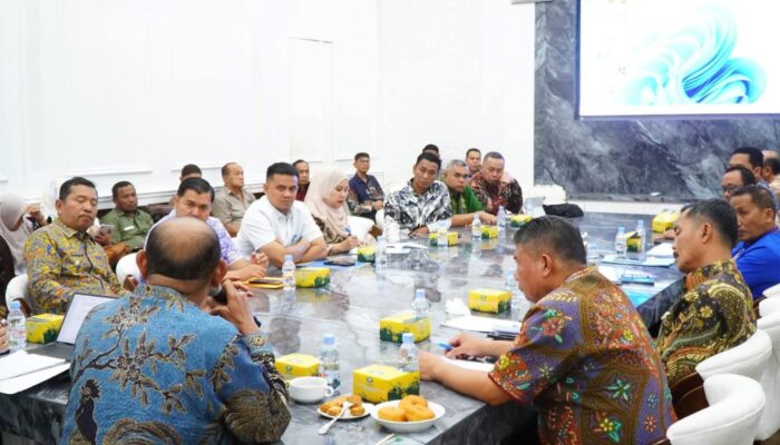 Bupati Langkat Pimpin Rakor Penertiban dan Relokasi Pasar P. Brandan