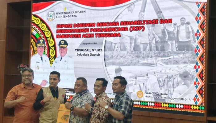 Sekda Aceh Tenggara Hadiri Pengkajian Kebutuhan Pascabencana