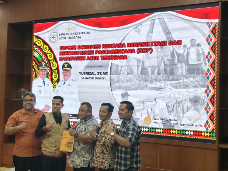 Sekda Aceh Tenggara Hadiri Pengkajian Kebutuhan Pascabencana