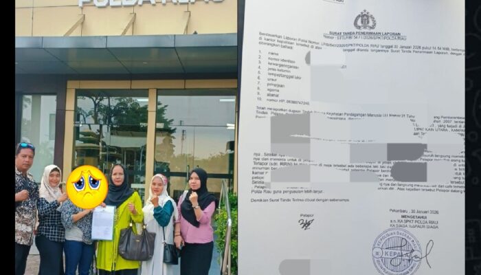 AMPK TPPO dan Posbakum Aisyiyah Riau Laporkan Dugaan TPPO ke Polda Riau, Korban Anak di Bawah Umur dari Medan