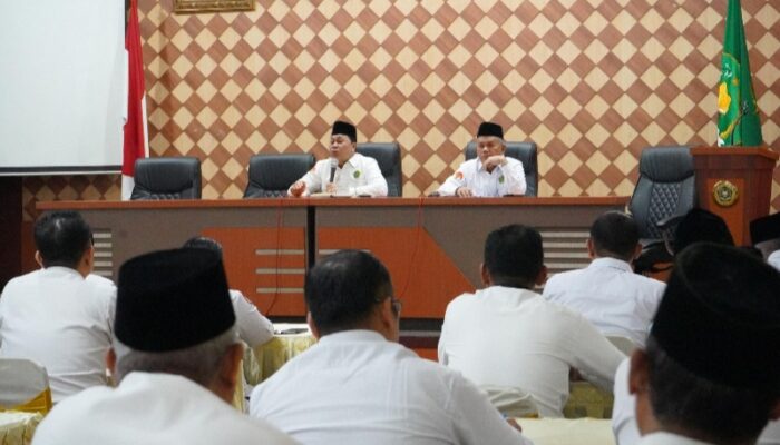 Pimpin Rakor Kakanwil Kemenagsu Tekankan Kedisiplinan Dan Kinerja Pegawai