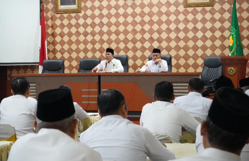 Pimpin Rakor Kakanwil Kemenagsu Tekankan Kedisiplinan Dan Kinerja Pegawai