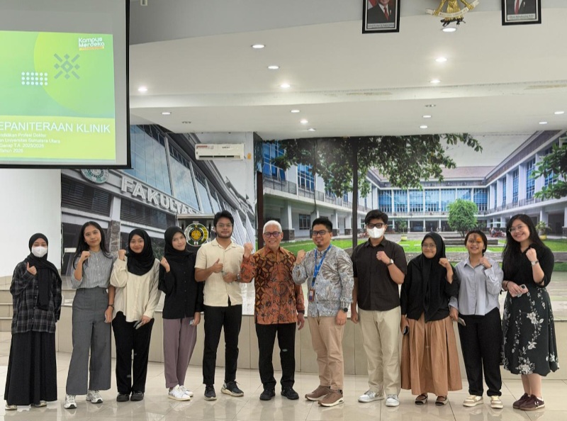 Jadi Pembicara Di Seminar Pra-Kepaniteraan Klinik FK USU, dr. Imsyah Satari Tekankan Pentingnya Komunikasi Dokter-Pasien