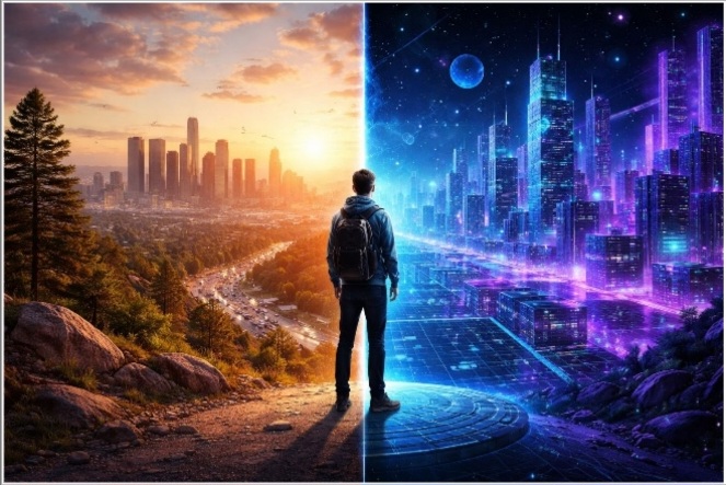 Hidup Di Antara Dua Dunia, Realita dan Digital