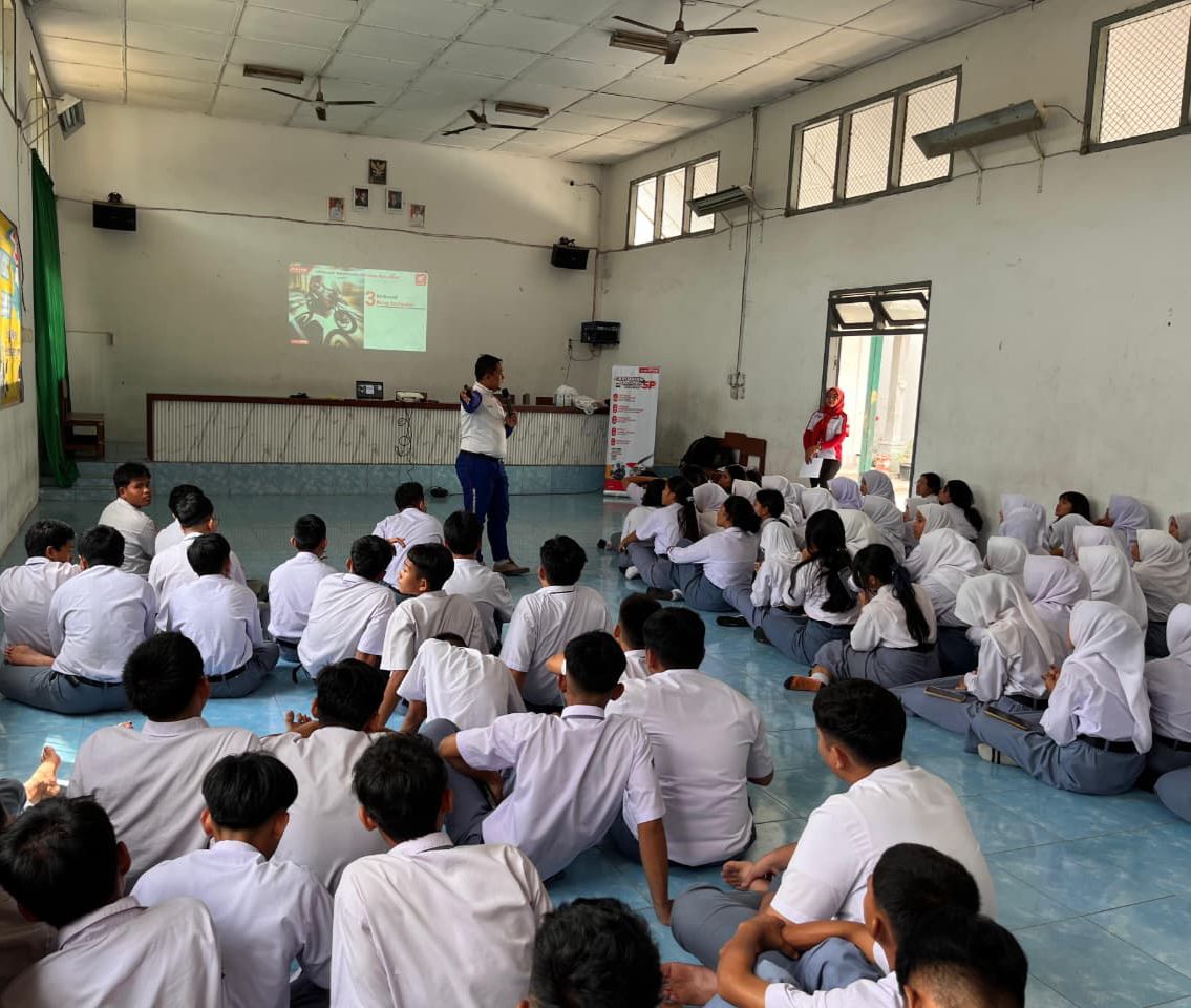 Awali Tahun dengan Resolusi #cari_aman, Honda Kunjungi SMAN 3 Tebingtinggi
