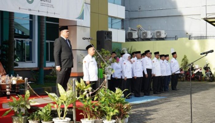 Gelar Upacara HAB 80 Kakanwil Kemenag Sumut: Umat Rukun dan Sinergi Indonesia Damai dan Maju