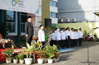 Gelar Upacara HAB 80 Kakanwil Kemenag Sumut: Umat Rukun dan Sinergi Indonesia Damai dan Maju