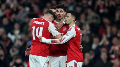 Liga Champions: Arsenal Tim Pertama Catat Rekor 100 Persen