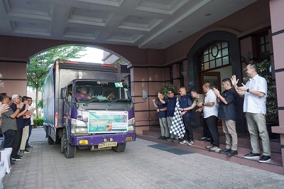 PTPN IV PalmCo Jaga Nafas Bantuan Pascabencana, Dari Huntara Hingga Pangan untuk Aceh Utara