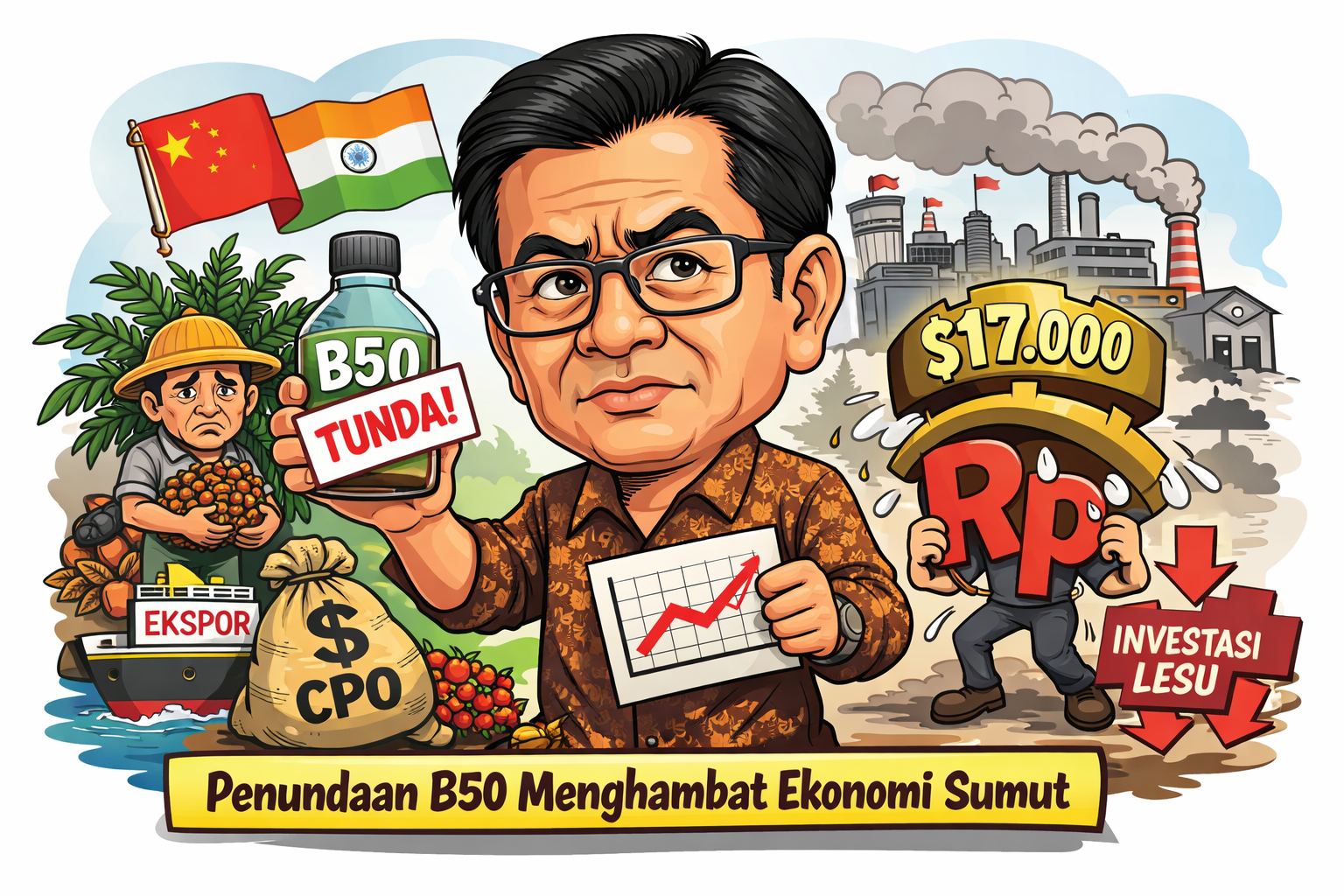 Penundaan Penerapan B50 Dinilai Hambat Optimalisasi Pertumbuhan Ekonomi Sumut