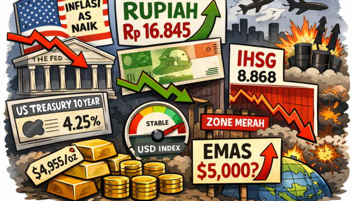 Data AS Sesuai Ekspektasi, Rupiah Menguat Namun IHSG Tertekan