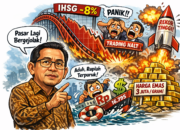 Pasar Bergejolak, IHSG Kena Trading Halt, Rupiah Melemah dan Harga Emas Melambung