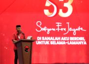 Ketua DPD PDIP Aceh, Jamaluddin Idham Bacakan Rekomendasi Eksternal Hasil Rakernas