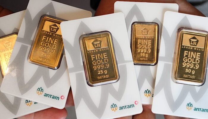 Harga Emas Antam Turun RP6.000 Per Gram