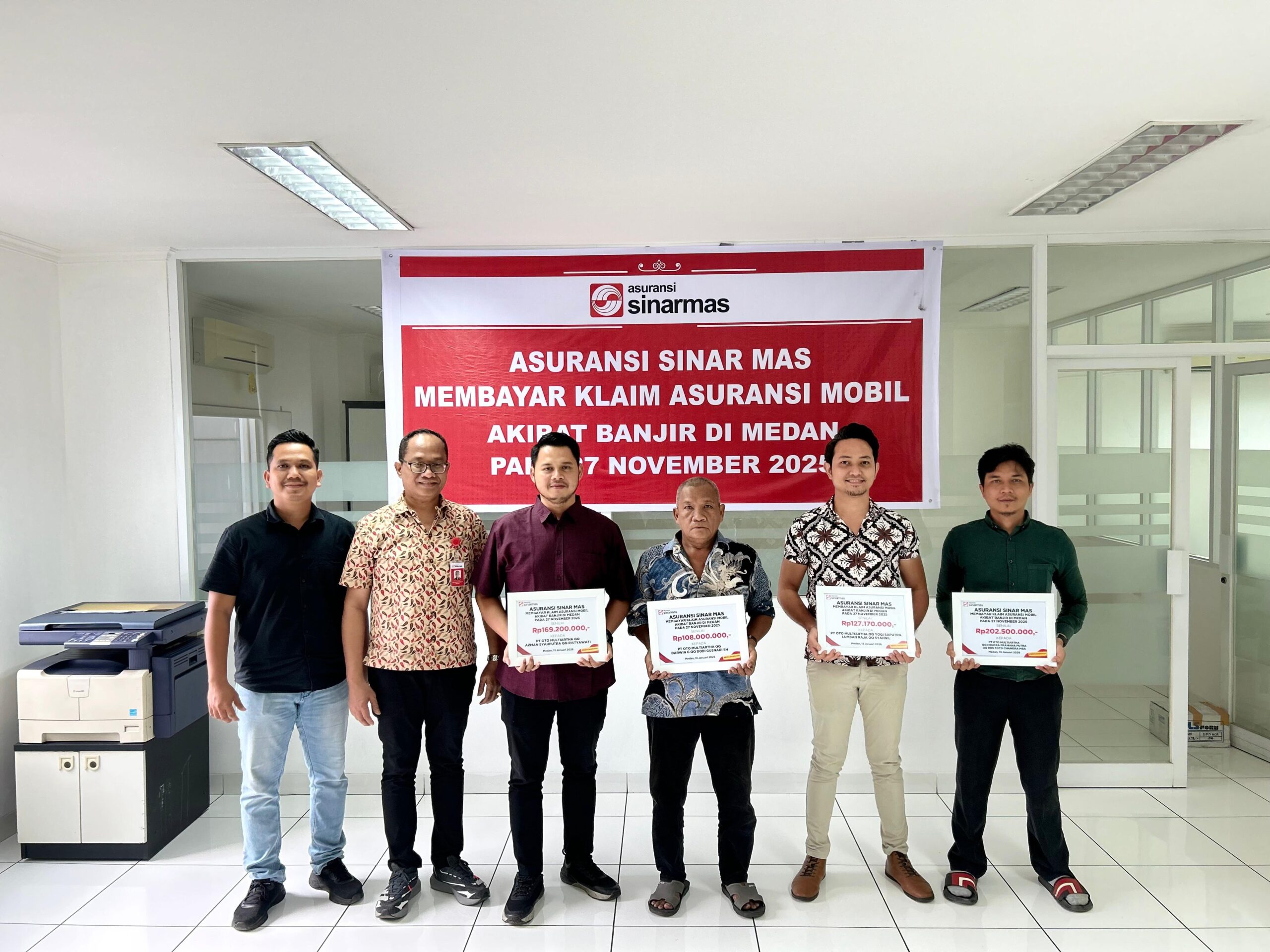 ASM Kembali Bayar Klaim Kendaraan Terdampak Banjir Sumut Dan Aceh Rp606 Juta