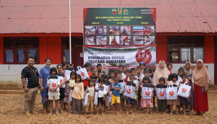 PUK SP LEM SPSI AHM – Indako Salurkan Bantuan Pelajar Tapteng