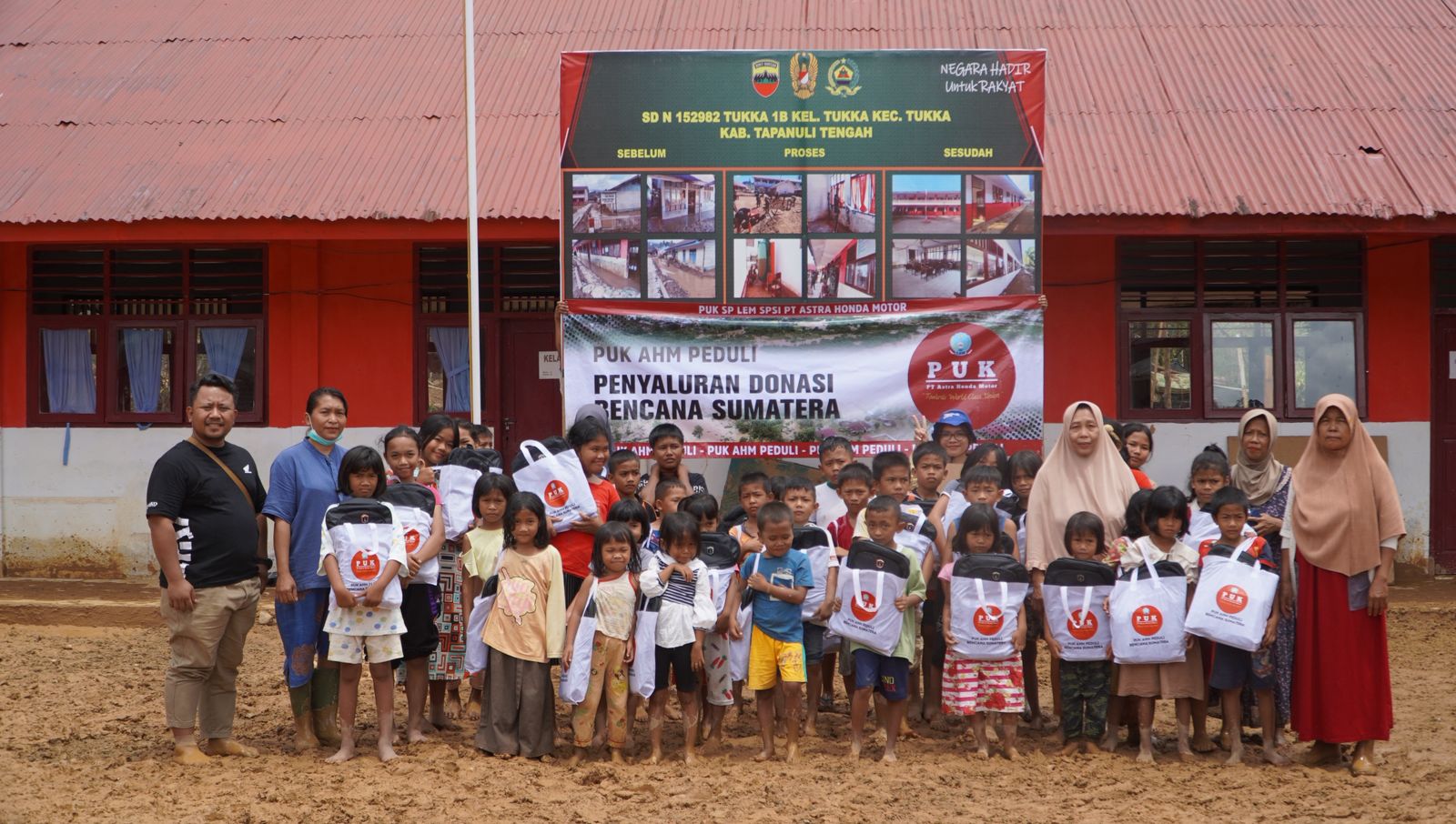 PUK SP LEM SPSI AHM – Indako Salurkan Bantuan Pelajar Tapteng