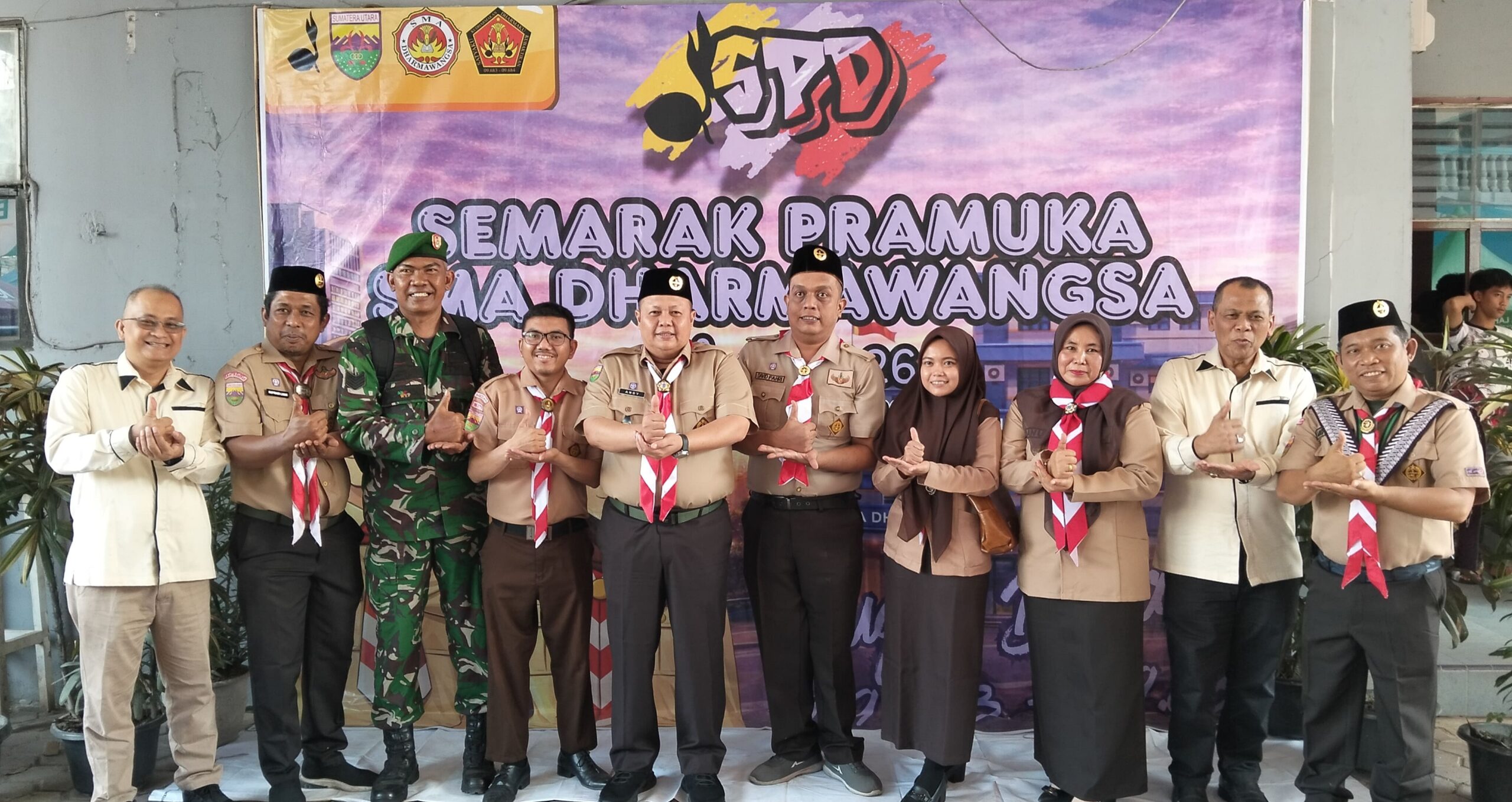 Puluhan Gugus Depan Ramaikan Semarak Pramuka SMA Dharmawangsa Medan 2026