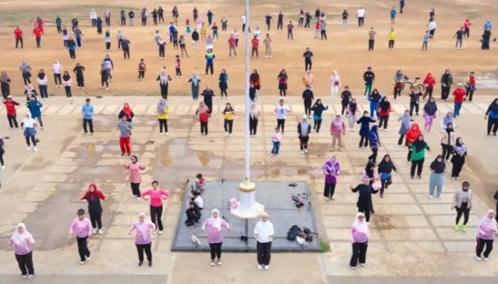 Bunda PAUD Labusel Ajak ASN Dan Masyarakat Senam Sehat