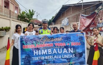 Sat Lantas Simalungun Gelar Penyuluhan Lalu Lintas Ops Keselamatan Toba 2026