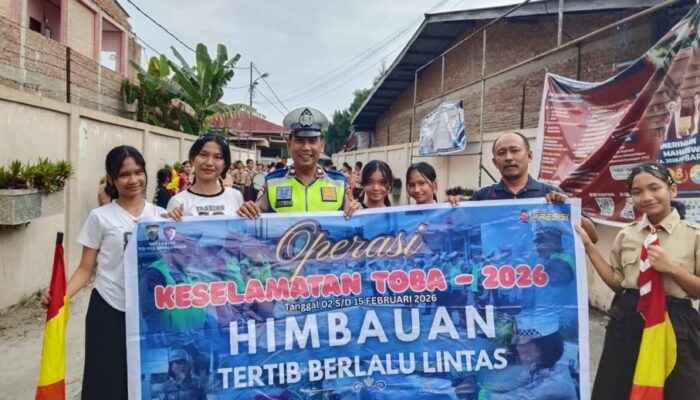 Sat Lantas Simalungun Gelar Penyuluhan Lalu Lintas Ops Keselamatan Toba 2026