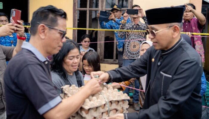 Bupati Simalungun Tinjau Lokasi Kebakaran Di Dolok Panribuan