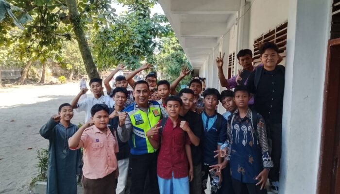 Sat Lantas Simalungun Edukasi Pelajar Soal Keselamatan Berlalu Lintas