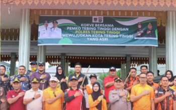 Polres Tebingtinggi Gelar Gotong Royong Dukung Indonesia ASRI