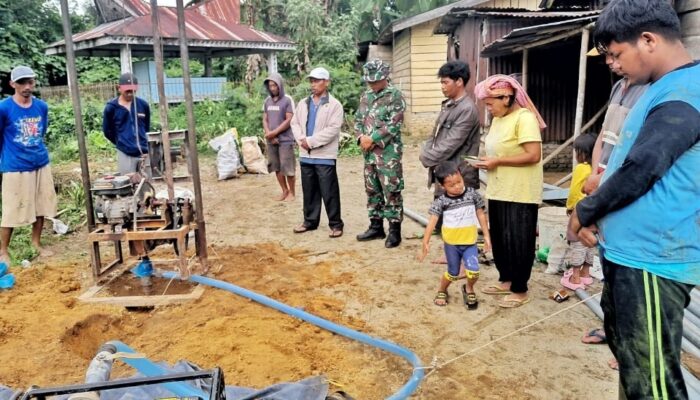 Doa Bersama Awali Persiapan Sumur Bor TMMD Di Dusun Raya Mas
