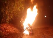 Sepeda Motor Terbakar Di Tebingtinggi, Korban Jiwa Nihil