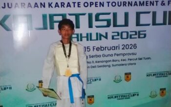 Siswa SMPN 014 Sibuntuon Parpea Raih Juara I Karate Kajatisu Cup II