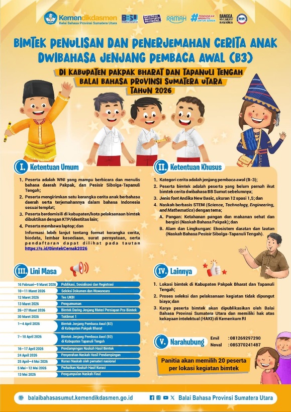 Pemkab Pakpak Bharat Ajak Penulis Ikut Bimtek Cerita Anak Dwibahasa