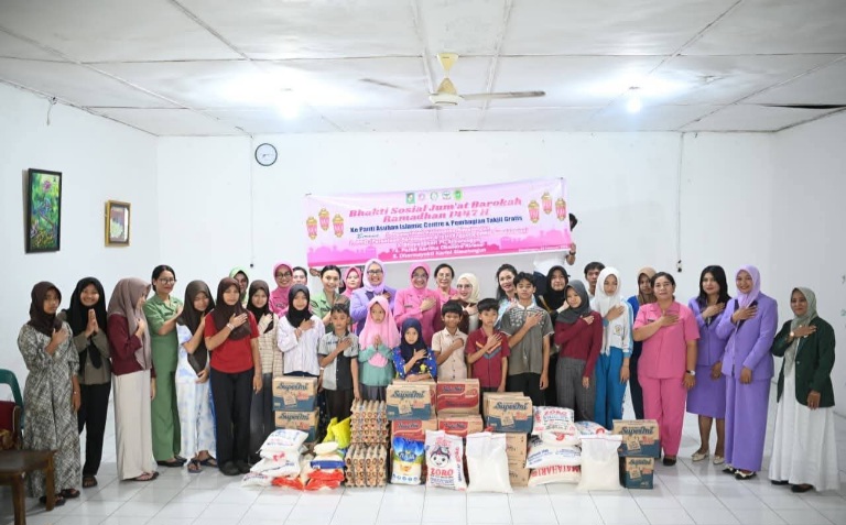 Bhayangkari Dan Istri Forkopimda Simalungun Berbagi Takjil Ke Panti Asuhan