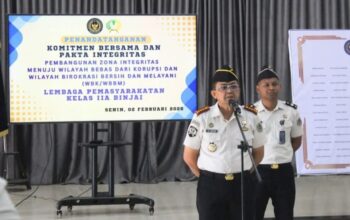 Lapas Kelas IIA Binjai Tandatangani Komitmen Bersama dan Pakta Integritas 2026