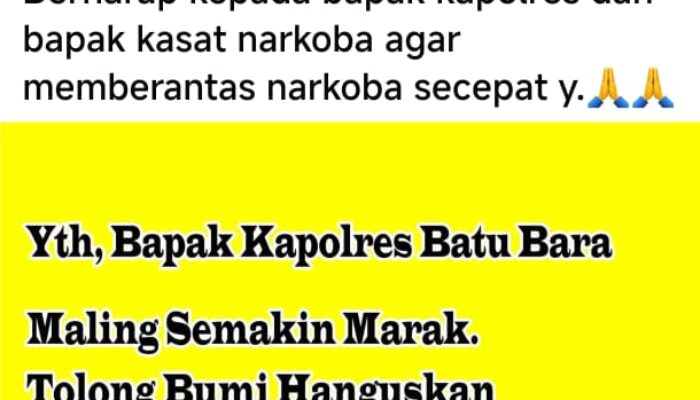 Warga Limapuluh Kota Resah, Aksi Pencurian Kian Parah, Polres Batubara Diminta Bergerak