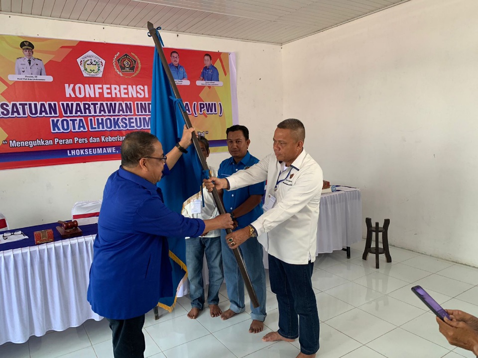 Sayuti Achmad Kembali Terpilih Secara Aklamasi Pimpin PWI Kota Lhokseumawe