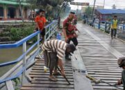 Pengusaha Tionghoa Bantu Rehab Jembatan Desa Pantai Labu Pekan