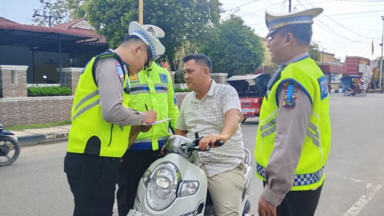 Satgas Gakkum Polres Sibolga Gelar Penindakan Lalu Lintas Dalam Ops Keselamatan Toba 2026