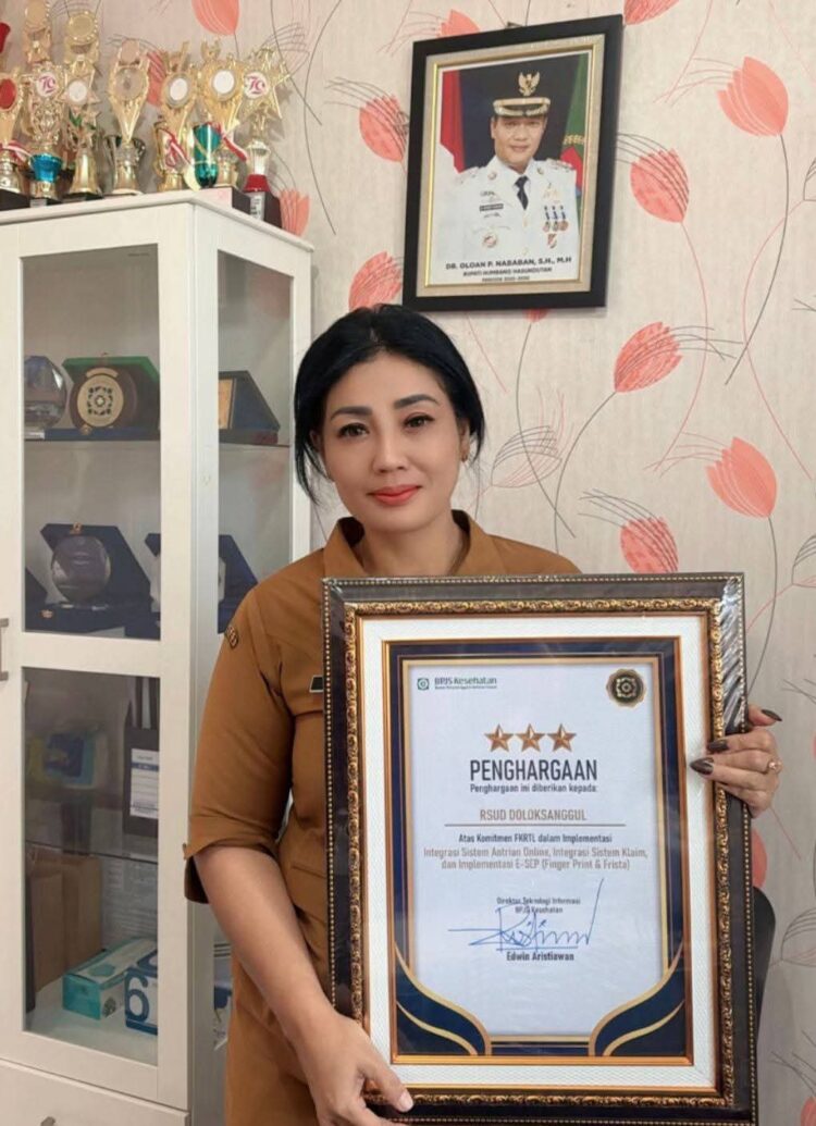 RSUD Doloksanggul Raih Penghargaan Transformasi Digital JKN dari BPJS Kesehatan