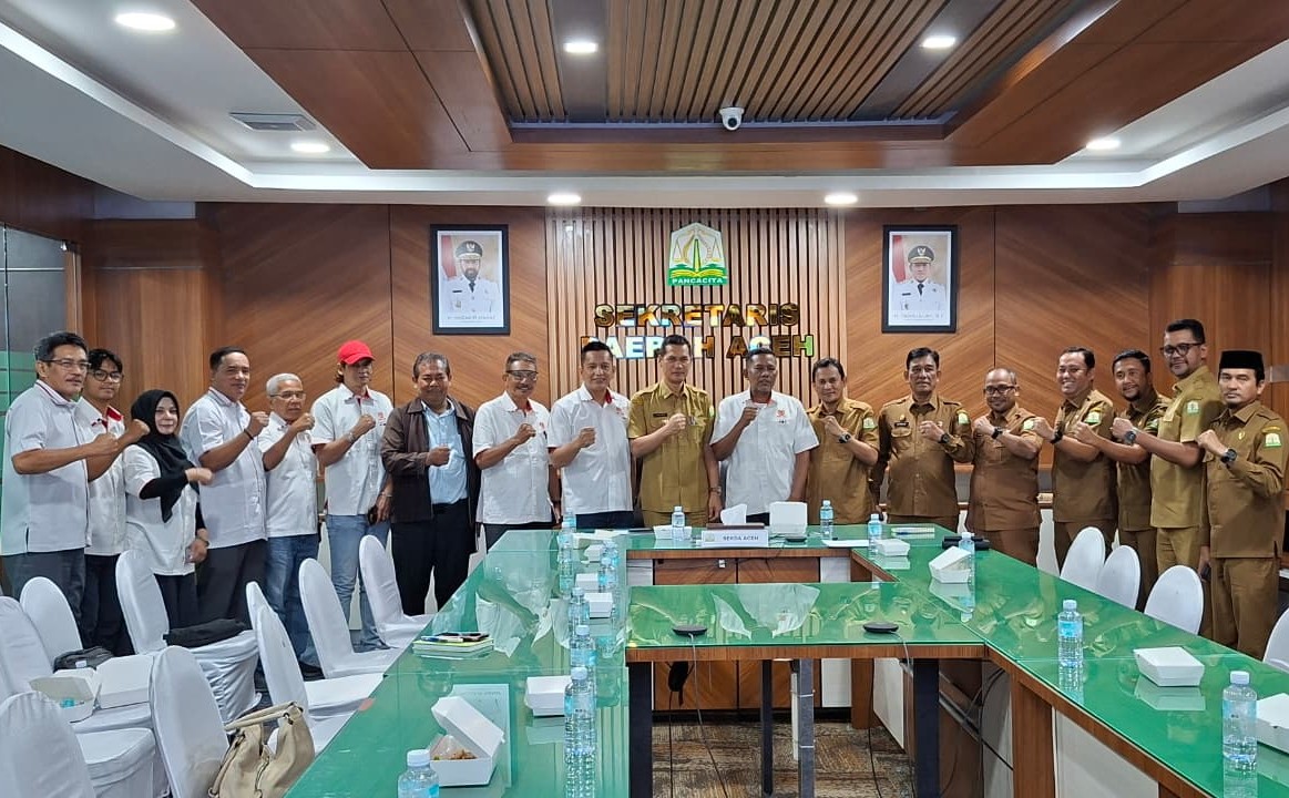 KONI Aceh Temui Sekda, Bahas Capaian Prestasi dan Anggaran