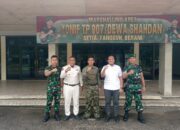 Silaturahmi Duta Pancasila Paskibraka Indonesia Sumut Bersama Calon Ketua Forbasi Langkat ke Yonif TP 907 DS P. Brandan 