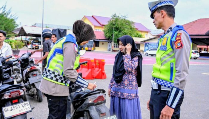 Satlantas Polres Pidie Ajak Pulang Selamat
