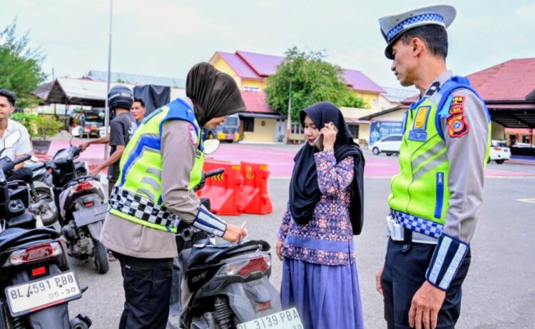 Satlantas Polres Pidie Ajak Pulang Selamat