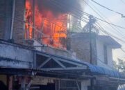 Ruko di Jalan Pahlawan Tanjung Beringin Terbakar, Diduga Korsleting Listrik